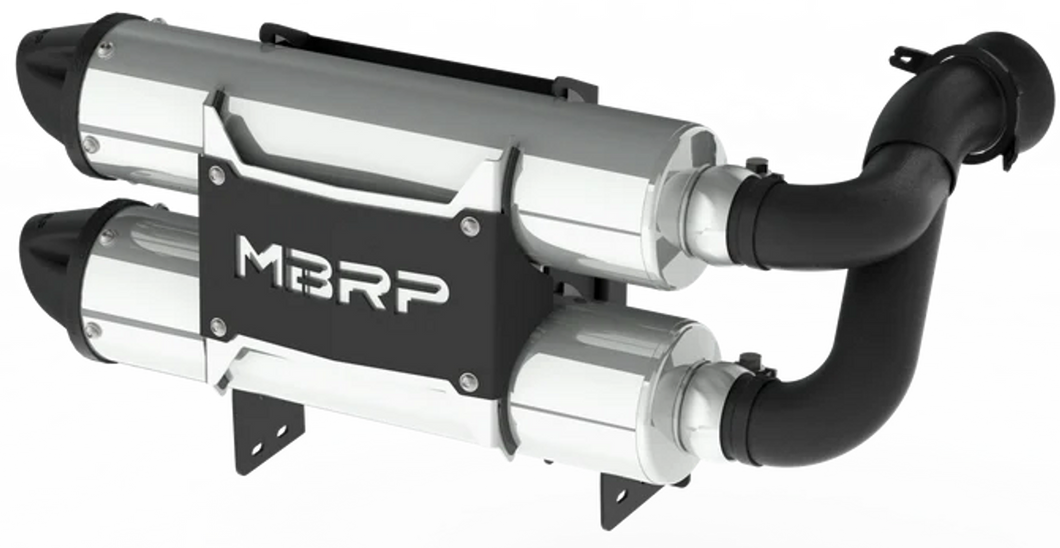 MBRP SXS/UTV Dual Slip-on Exhaust Can-Am Maverick X3 Turbo/ Turbo R/ Turbo RR (17-22) [Performance Series] Polished