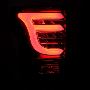 295.00 AlphaRex Tail Lights Ford F150 (2015-2020) Pro Series LED - Jet Black / Red Smoke - Redline360