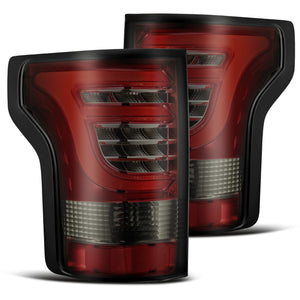 295.00 AlphaRex Tail Lights Ford F150 (2015-2020) Pro Series LED - Jet Black / Red Smoke - Redline360