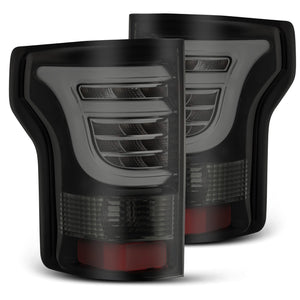 295.00 AlphaRex Tail Lights Ford F150 (2015-2020) Pro Series LED - Jet Black / Red Smoke - Redline360