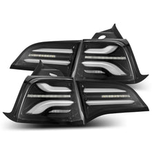 Load image into Gallery viewer, AlphaRex Tail Lights Tesla Model 3 (17-22) Model Y (20-22) Pro Series LED Jet Black - Default Title Alternate Image