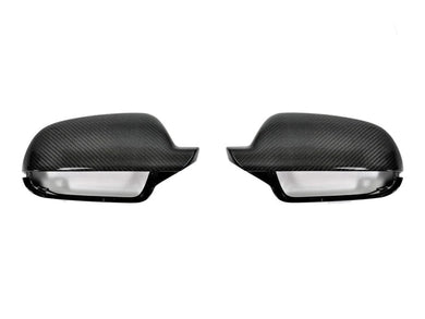 Autotecknic Replacement Mirror Covers Audi A4/ S4 B8 8K (10-15) [Carbon Fiber] w/ or w/o Side Assist