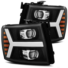 Load image into Gallery viewer, 424.00 AlphaRex Projector Headlights Chevy Silverado [Pro Series - Switchback DRL &amp; Sequential Signal] (07-14) Jet Black / Black / Chrome - Redline360 Alternate Image
