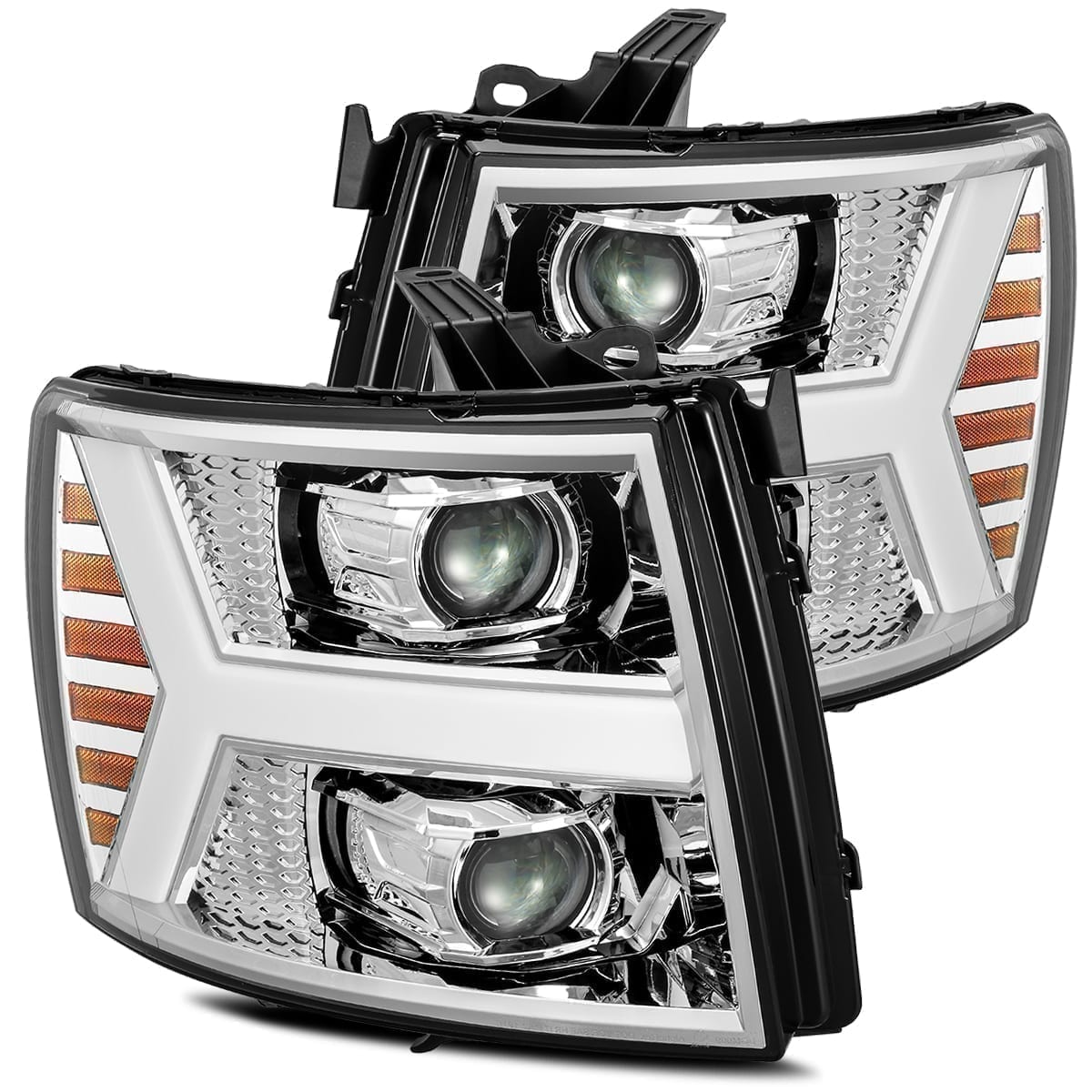 AlphaRex Projector Headlights Chevy Silverado (07-13) LED LUXX