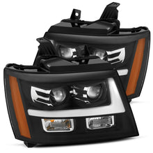 Load image into Gallery viewer, 476.00 AlphaRex Projector Headlights Chevy Suburban [Pro Series - DRL Light Tube] (07-14) Jet Black / Black / Chrome - Redline360 Alternate Image