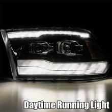 Load image into Gallery viewer, 874.99 AlphaRex Dual LED Projector Headlights Ram 1500/2500/3500 [LUXX Series - Sequential Turn Signal] (06-08) Alpha-Black or Chrome - Redline360 Alternate Image