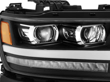Load image into Gallery viewer, AlphaRex Dual LED Projector Headlights Dodge Ram 1500 (2019-2021) LUXX Series w/ Sequential Turn Signal - Black/Chrome/Jet Black - Black (no converter) Alternate Image