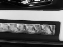 Load image into Gallery viewer, AlphaRex Dual LED Projector Headlights Dodge Ram 1500 (2019-2021) LUXX Series w/ Sequential Turn Signal - Black/Chrome/Jet Black - Black (no converter) Alternate Image