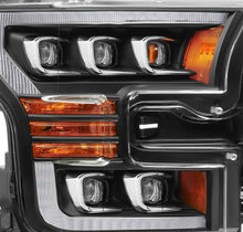 Load image into Gallery viewer, 1422.99 AlphaRex Quad 3D LED Projector Headlights Ford F150 (15-17) Nova Series - Switchback DRL &amp; Sequential Turn Signal - Black / Chrome - Redline360 Alternate Image