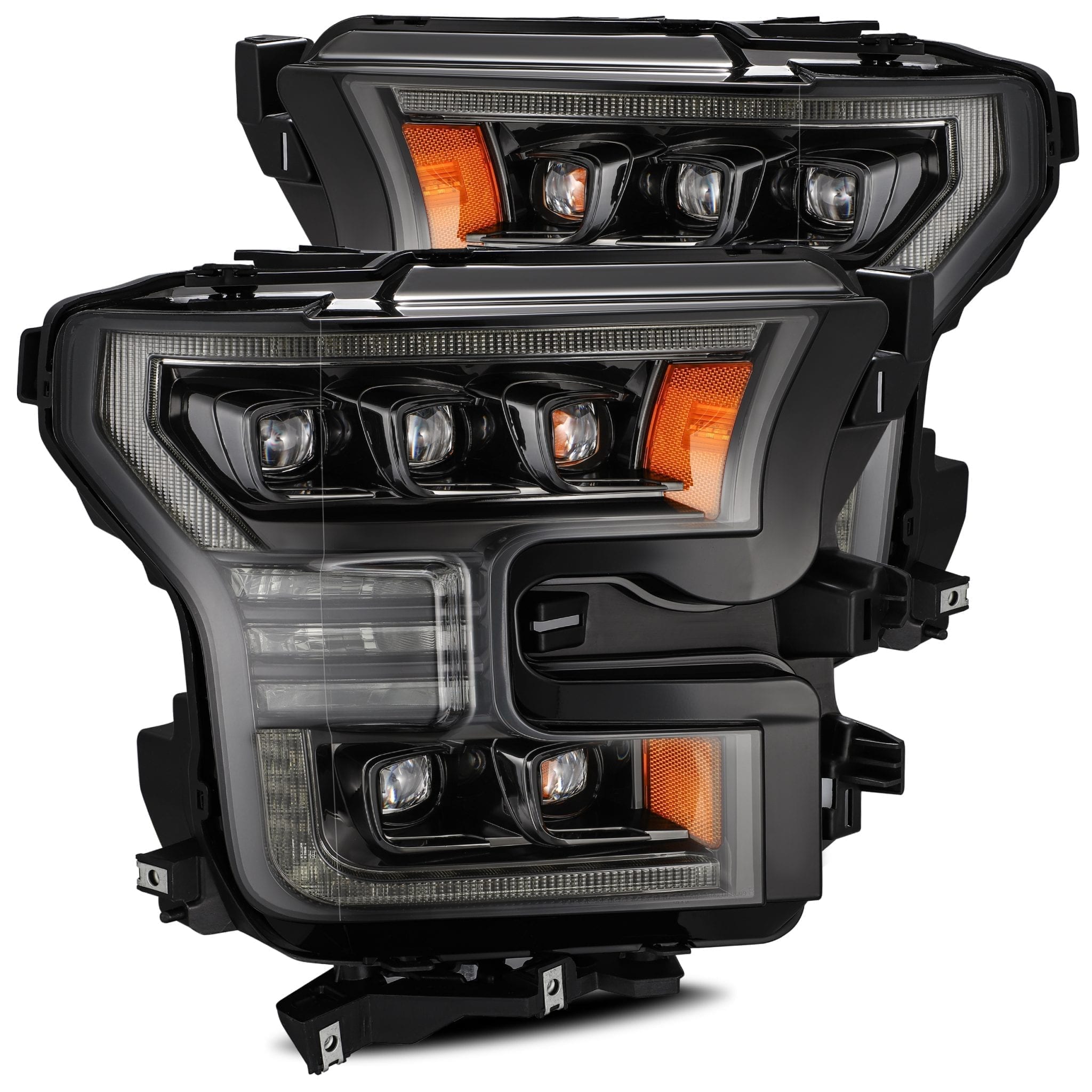 Spec-D 2LHP-F15015G-TM - Black/Smoke LED DRL Bar Projector Headlights Spec-D 2LHP-F15015G-TM - Black/Smoke LED DRL Bar Projector Headlights