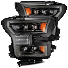 Load image into Gallery viewer, 1422.99 AlphaRex Quad 3D LED Projector Headlights Ford F150 (15-17) Nova Series - Switchback DRL &amp; Sequential Turn Signal - Black / Chrome - Redline360 Alternate Image