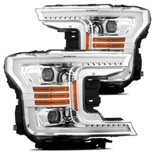 Load image into Gallery viewer, 672.00 AlphaRex Projector Headlights Ford F150 [Pro Series - Switchback DRL &amp; Sequential Signal] (18-20) Jet Black / Black / Chrome - Redline360 Alternate Image