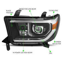 Load image into Gallery viewer, AlphaRex Projector Headlights Toyota Tundra (07-13) Sequoia (08-17) Pro Series - Sequential Turn Signal - Jet Black - Default Title Alternate Image