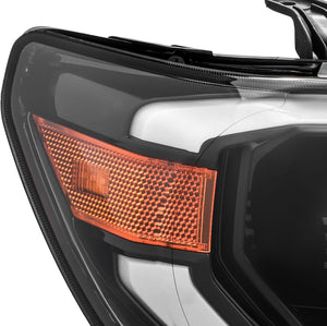 385.00 AlphaRex Projector Headlights Toyota Sequoia (08-13) Pro Series - DRL Light Tube - Black / Chrome - Redline360