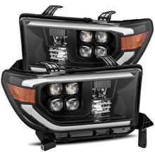 Load image into Gallery viewer, AlphaRex Quad 3D LED Projector Headlights Toyota Sequoia [NOVA Series - DRL Light Tube] (08-13) Alpha-Black / Black / Chrome - Alpha-Black Alternate Image