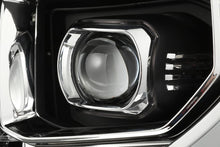 Load image into Gallery viewer, 745.00 AlphaRex Dual LED Projector Headlights Toyota Tundra (2014-2021) LUXX Series w/ Sequential Turn Signal - Black / Jet Black - Redline360 Alternate Image