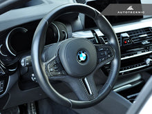 Load image into Gallery viewer, Autotecknic Steering Wheel Trim BMW M5 F90 (18-19) Carbon Alcantara Finish - Non-Heated Steering Wheel Alternate Image