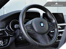 Load image into Gallery viewer, Autotecknic Steering Wheel Trim BMW X4 G02 (19-21) Carbon Alcantara Finish - Heated Steering Wheel / Non-Spoked Alternate Image
