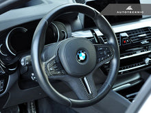 Load image into Gallery viewer, Autotecknic Steering Wheel Trim BMW 6 Series G30 (18-19) Carbon Alcantara Finish Alternate Image