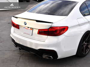 Autotecknic Trunk Spoiler BMW 5 Series G30 (17-20) [Carbon Fiber] Extended-Kick