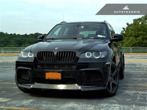 Autotecknic Headlight Covers BMW X5 (07-10) X5M (10-13) E70 [Carbon Fiber] Eye Lid