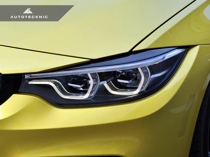 AutoTecknic Headlight Covers BMW M3 F80 (2015-2017) [Carbon Fiber] Eye Lid