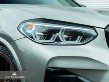 Load image into Gallery viewer, Autotecknic Headlight Covers BMW X3 G01 (2018-2021) [Carbon Fiber] Eye Lid Alternate Image