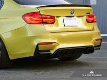 Load image into Gallery viewer, Autotecknic Rear Bumper Trim BMW M3 F80 (2015-2017) Carbon Fiber - Default Title Alternate Image