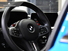 Load image into Gallery viewer, Autotecknic Shift Paddles BMW M3 G80 (20-24) [Battle Version] Dry Carbon Fiber - Red Shift Indicator / Gloss Alternate Image