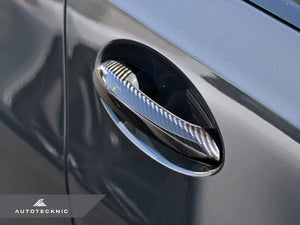 Autotecknic Door Handle Trim Set BMW M5 / M5 Competition F90 (2018-2020) Dry Carbon Fiber