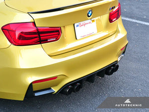 Autotecknic Rear Diffuser BMW M4 G82 (21-24) G83 (22-24) [Dry Carbon Fiber] Extended Fin - Competition