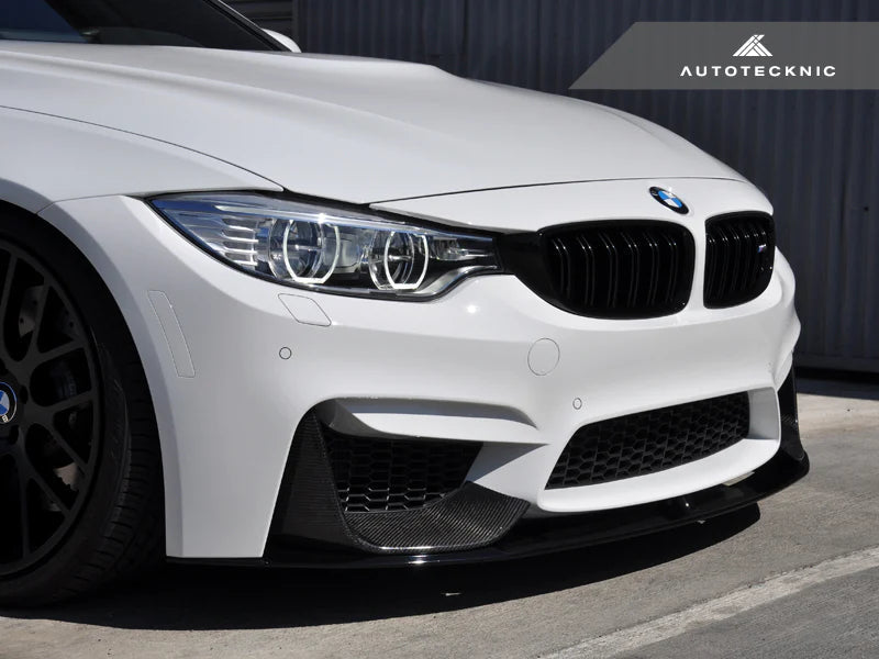 Autotecknic Aero Front Splitters BMW M4 F82 (15-17) Carbon Fiber Perfo ...