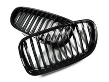 Load image into Gallery viewer, Autotecknic Replacement Grill BMW 5 Series F10 (11-13) - Single or Dual Slats - Single Slats / Glazing Black Alternate Image