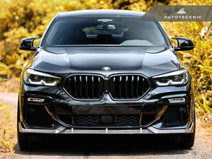 Autotecknic Front Lip BMW X6 M-Sport (20-22) Dry Carbon Fiber Performance