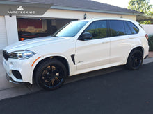 Load image into Gallery viewer, Autotecknic Fender Trim Set BMW X5 F15 (14-18) Glazing Black / Stealth Black / Carbon Fiber - Glazing Black / w/ BMW Emblems Alternate Image