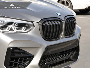 Autotecknic Replacement Grills BMW X4 G02 Pre-LCI (18-21) [Surrounds] Dry Carbon Fiber