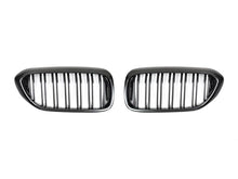 Load image into Gallery viewer, Autotecknic Replacement Grill BMW 5 Series G30 (17-22) [Dual-Slats] Glazing Black or Carbon Fiber - Gloss Black Alternate Image