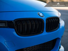 Load image into Gallery viewer, Autotecknic Replacement Grill BMW 3 Series F30/F31 (12-15) [Dual Slats] Glazing Black / Stealth Black / Carbon Fiber - Carbon Fiber Alternate Image
