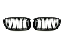 Load image into Gallery viewer, Autotecknic Replacement Grill BMW 3 Series F30/F31 (12-15) [Dual Slats] Glazing Black / Stealth Black / Carbon Fiber - Glazing Black Alternate Image