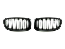 Load image into Gallery viewer, Autotecknic Replacement Grill BMW 3 Series F30/F31 (12-15) [Dual Slats] Glazing Black / Stealth Black / Carbon Fiber - Stealth Black Alternate Image