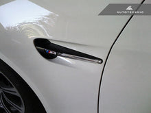 Load image into Gallery viewer, Autotecknic Fender Trim Set BMW M3 E90 / E92 / E93 (08-13) Glazing Black or Stealth Black - Glazing Black / w/ BMW Emblems Alternate Image