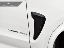 Load image into Gallery viewer, Autotecknic Fender Trim Set BMW X5 F15 (14-18) Glazing Black / Stealth Black / Carbon Fiber - Glazing Black / w/ BMW Emblems Alternate Image
