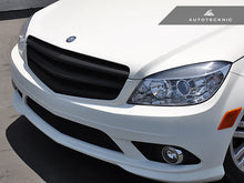 Load image into Gallery viewer, Autotecknic Grill Mercedes C-Class W204 (2008-2013) Stealth Black or Carbon Fiber Alternate Image