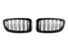 Load image into Gallery viewer, Autotecknic Replacement Grill BMW M5 F10 (2013) - Single or Dual Slats - Dual-Slats / Stealth Black Alternate Image