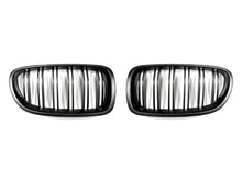 Load image into Gallery viewer, Autotecknic Replacement Grill BMW 5 Series F10 (11-13) - Single or Dual Slats - Dual-Slats / Stealth Black Alternate Image