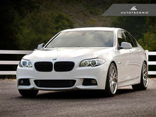 Load image into Gallery viewer, Autotecknic Replacement Grill BMW 5 Series F10 (11-13) - Single or Dual Slats - Single Slats / Glazing Black Alternate Image