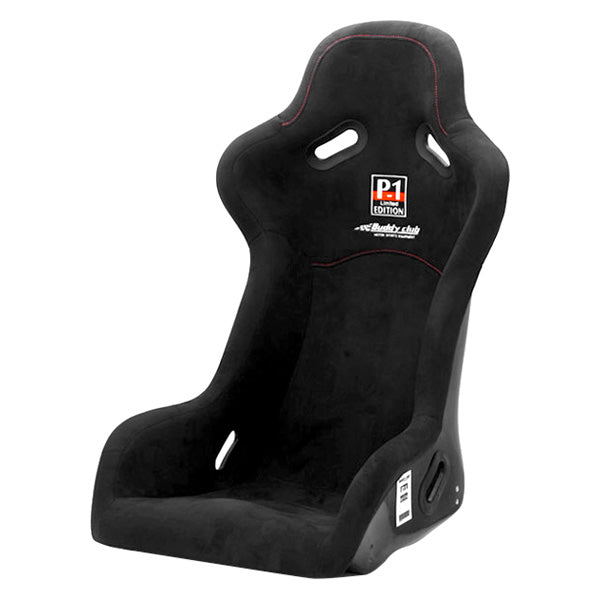579.50 Buddy Club P1 Racing Bucket Seat (Black - Limited) Wide or Regular - Redline360