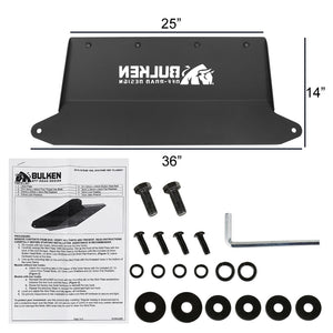 143.65 Bulken Off Road Skid Plate Dodge Ram 1500 (2013-2018) Black Rugged Steel - Redline360