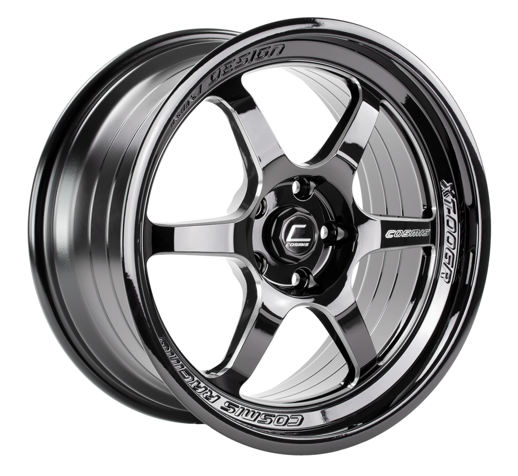 310.00 Cosmis Racing XT-006R Wheels (18x9) [Black w/ Machined Spokes +30mm Offset] 5x114.3 - Redline360