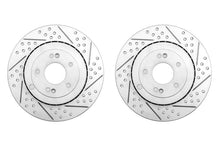 Load image into Gallery viewer, ARK Brake Rotors Hyundai Genesis Coupe 2.0T / 3.8 V6 (10-16) Drilled &amp; Slotted or Slotted - Drilled &amp; Slotted / Brembo Brakes / Rear Alternate Image